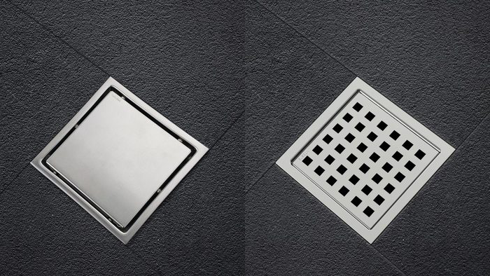 Трап для душа размером 10 см на 10 см